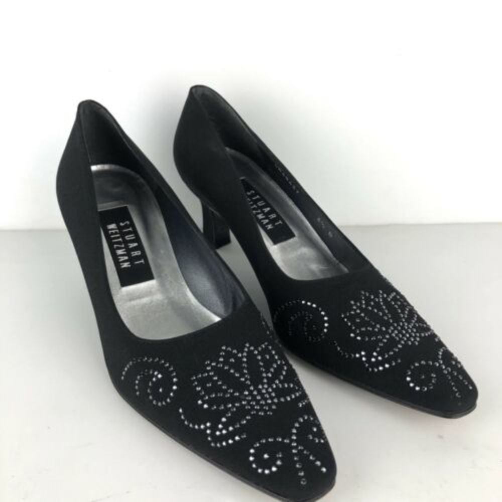 Stuart Weitzman  Studded Pumps Size 6 1/2 Black